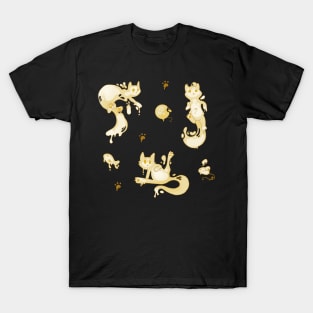 Space Cats - Yellow Slime Alien T-Shirt